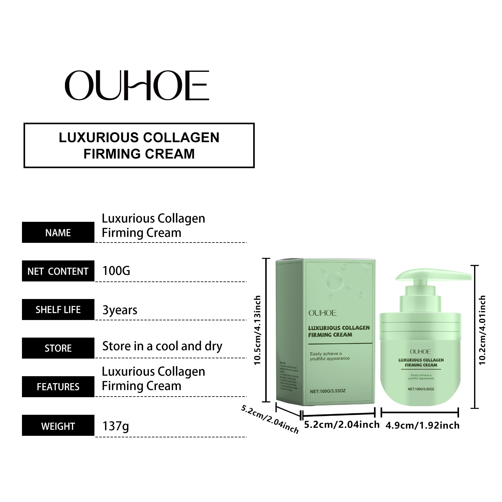100g Collagen Peptide Cream Tr - Luxury Skincare Daily ulasan dan harga