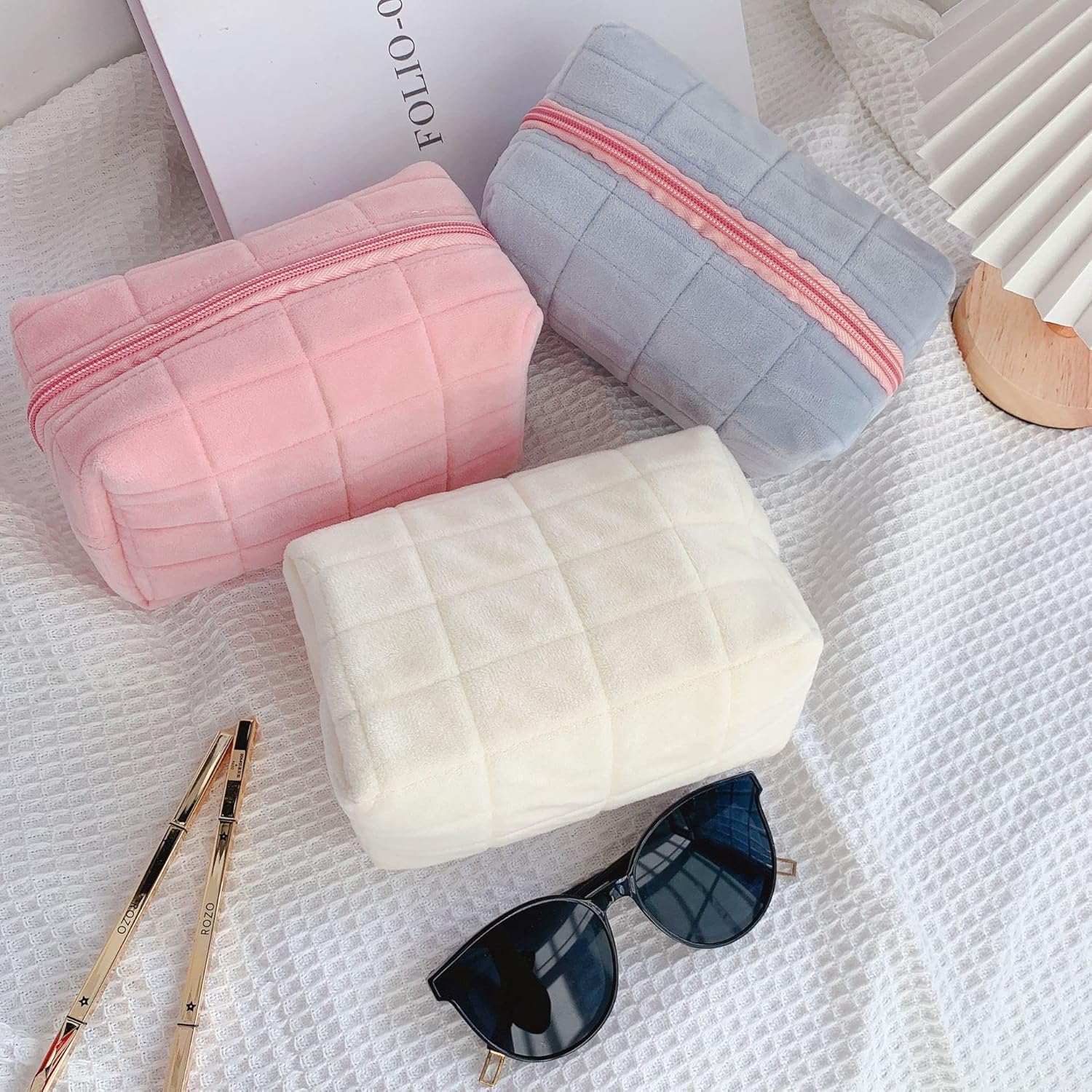 Luxury Fluffy Plush Travel Mak - Luxury Skincare Daily ulasan dan harga